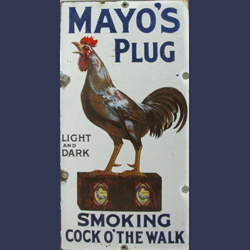 Mayo Plug tobacco sign