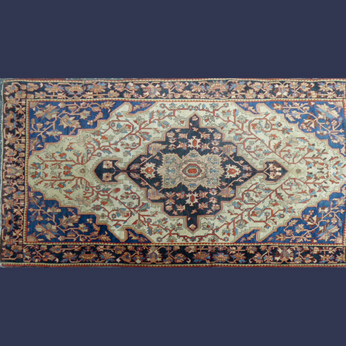 Antique Persian hand knitted woven room size rug