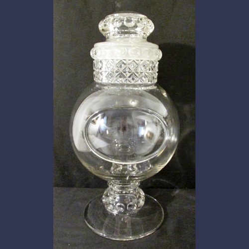 Antique glass candy/ apothecary store jar 